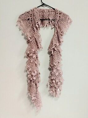 3/$25 Beautiful 72" Relaxed Pink Stretchy Knit Scarf NWOT!!